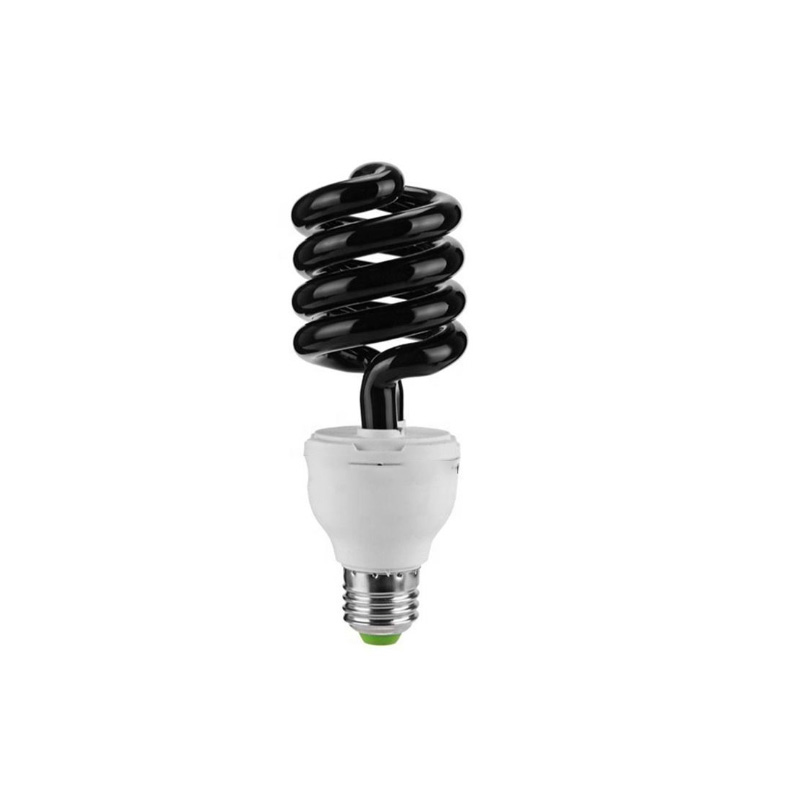 Compact UV Energy Saving UVA Light Bulb E27 Spiral CFL | Black Light Bulb for Mosquito & Fly Trap | 365nm/368nm/395nm
